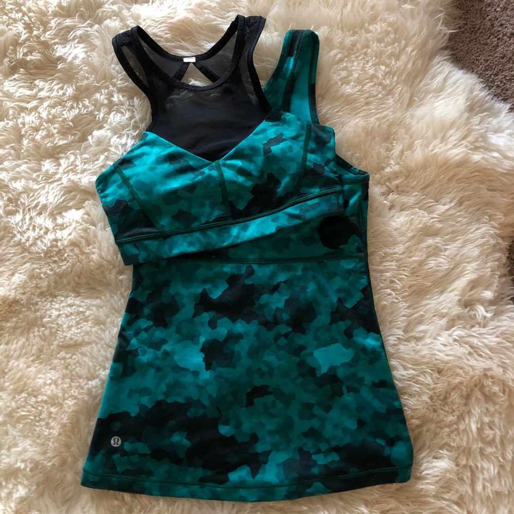 Lululemon meshed up tank